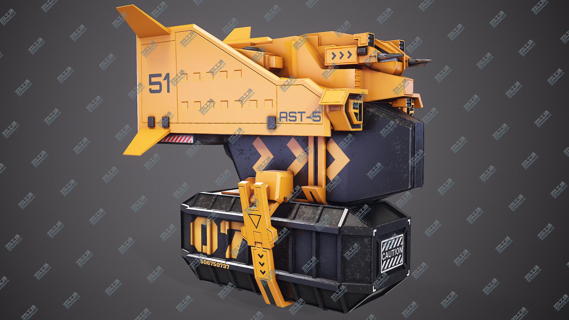 images/goods_img/202105073/3D Sci-Fi Cargo Loader Spaceship Military Edition model/4.jpg